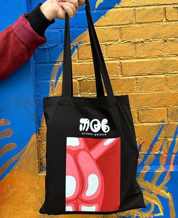 "La conversation" tote bag noir